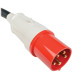 Tripp Lite PDU3XEVSR6G63B 28.8kW 220-240V 3PH Switched PDU - LX Interface, Gigabit, 30 Outlets, IEC 309 63A Red 380-415V Input, LCD, 1.8 m Cord, 0U 1.8 m Height, TAA