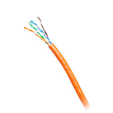 C2G 1000ft (304.8m) TAA-Compliant Cat6 Bulk Unshielded (UTP) Ethernet Network Cable with Solid Conductors-Riser CMR-Rated - Orange