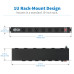 Tripp Lite RS-1215-RA power distribution unit (PDU) 1U Black