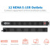 Tripp Lite RS-1215-RA power distribution unit (PDU) 1U Black