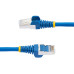 StarTech.com 100ft Blue CAT6a Ethernet Cable, Snagless RJ45, 10GbE, 100W PoE++, S/FTP, LSZH, 27AWG Pure Bare Copper Wire, 500MHz, Shielded Network Patch Cord w/Strain Reliefs, Fluke Tested/ETL Verified