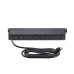 StarTech.com 12-Outlet Horizontal Rack Mount Metered PDU, 1U Server Power Strip w/Surge Protector, 125V/15A, 8ft (2.4m) Power Cable, Power Distribution Unit, TAA