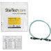 StarTech.com 1m (3ft) MTP(F)/PC to MTP(F)/PC OM3 Multimode Fiber Optic Cable, 12F Type-A, OFNP Plenum, 50/125µm LOMMF, 40G Networks, Low Insertion Loss, MPO Fiber Patch Cord