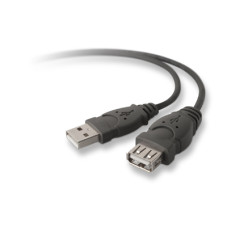 Belkin USB A/A 3 m USB cable USB 2.0 Black