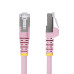 StarTech.com 1ft Pink CAT6a Ethernet Cable, Snagless RJ45, 10GbE, 100W PoE++, S/FTP, LSZH, 27AWG Pure Bare Copper Wire, 500MHz, Shielded Network Patch Cord w/Strain Reliefs, Fluke Tested/ETL Verified