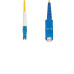 StarTech.com 15m (49.2ft) LC to SC (UPC) OS2 Single Mode Simplex Fiber Optic Cable, 9/125µm, 40G/100G, Bend Insensitive, Low Insertion Loss, LSZH Fiber Patch Cord