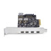 StarTech.com PS4C3IA3-USB-C-CARD interface cards/adapter Internal USB Type-C