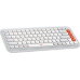 Logitech POP Icon Keys keyboard Universal Bluetooth QWERTY English Orange, White
