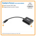Tripp Lite U444-06N-DVIBAM USB-C to DVI Adapter with Alternate Mode - DP 1.2, Black
