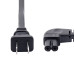 StarTech.com 10ft (3m) Laptop Power Cord, NEMA 1-15P to Right Angle C7, 7A 125V, 18AWG, Laptop Charger Cable, Replacement Power Brick Cable, TAA Compliant, UL Listed