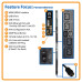 Tripp Lite 14.4kW 3-Phase Switched PDU - 6 C13 & 12 C19 Outlets, Hubbell 50A CS8365C, 0U, Outlet Monitoring, TAA