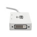 Tripp Lite P137-06N-HDVW Keyspan Mini DisplayPort to VGA/DVI/HDMI All-in-One Video Converter Adapter, White, 6-in. (15.24 cm)