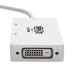 Tripp Lite P137-06N-HDVW Keyspan Mini DisplayPort to VGA/DVI/HDMI All-in-One Video Converter Adapter, White, 6-in. (15.24 cm)