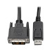 Tripp Lite P581-015 DisplayPort to DVI Adapter Cable (DP with Latches to DVI-D Single Link M/M), 15 ft. (4.6 m)