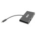 Tripp Lite U444-06N-HV4GUB USB-C Multiport Adapter - 4K HDMI, VGA, USB-A, GbE, HDCP, Black