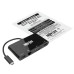 Tripp Lite U444-06N-HV4GUB USB-C Multiport Adapter - 4K HDMI, VGA, USB-A, GbE, HDCP, Black