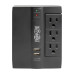 Tripp Lite Protect It! 6-Outlet Surge Protector with 3 Rotatable Outlets – Direct Plug-In, 1080 Joules, 2 USB Ports