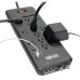 Tripp Lite Protect It! 12-Outlet Surge Protector - 8 ft. Cord, 4320 Joules, Tel/Modem/Coax Protection, 2 USB Ports, Black