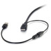 C2G 56792 HDMI cable 4.5 m HDMI, USB Micro-B HDMI, USB-A, USB Micro-B Black