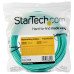 StarTech.com 15m (50ft) LC/UPC to LC/UPC OM4 Multimode Fiber Optic Cable, 50/125µm LOMMF/VCSEL Zipcord Fiber, 100G Networks, Low Insertion Loss, LSZH Fiber Patch Cord