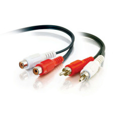 C2G 40468 audio cable 1.8 m 2 x RCA Black