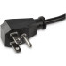 StarTech.com 1.5ft (45cm) Power Extension Cord, Flat NEMA 5-15P to NEMA 5-15R, 10A 125V, 18AWG, Black Computer Power Extension Cord, Flat Plug Extension Cord, AC Outlet Extension Cable, UL Listed