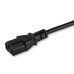 StarTech.com 15ft (4.5m) Computer Power Cord, Flat NEMA 5-15P to C13, 10A 125V, 18AWG, Black Replacement AC Power Cord, Printer Power Cord, PC Power Supply Cable, Monitor Power Cable - UL Listed