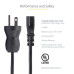 StarTech.com 10ft (3m) Hospital Grade Power Cord, 18AWG, NEMA 5-15P to C13, 10A 125V, Green Dot Medical Power Cable, PC Power Supply Power Cable, Printer / Monitor Power Cable - UL Listed