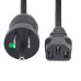 StarTech.com 10ft (3m) Hospital Grade Power Cord, 18AWG, NEMA 5-15P to C13, 10A 125V, Green Dot Medical Power Cable, PC Power Supply Power Cable, Printer / Monitor Power Cable - UL Listed
