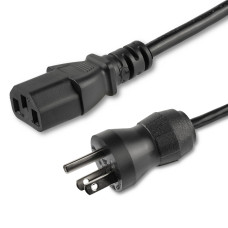 StarTech.com 10ft (3m) Hospital Grade Power Cord, 18AWG, NEMA 5-15P to C13, 10A 125V, Green Dot Medical Power Cable, PC Power Supply Power Cable, Printer / Monitor Power Cable - UL Listed