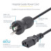 StarTech.com 10ft (3m) Hospital Grade Power Cord, 18AWG, NEMA 5-15P to C13, 10A 125V, Green Dot Medical Power Cable, PC Power Supply Power Cable, Printer / Monitor Power Cable - UL Listed