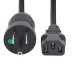 StarTech.com 15ft (4.5m) Hospital Grade Power Cord, 18AWG, NEMA 5-15P to C13, 10A 125V, Green Dot Medical Power Cable, PC Power Supply Power Cable, Printer / Monitor Power Cable - UL Listed