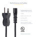 StarTech.com 15ft (4.5m) Hospital Grade Power Cord, 18AWG, NEMA 5-15P to C13, 10A 125V, Green Dot Medical Power Cable, PC Power Supply Power Cable, Printer / Monitor Power Cable - UL Listed