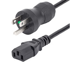 StarTech.com 3ft (1m) Hospital Grade Power Cord, 18AWG, NEMA 5-15P to C13, 10A 125V, Green Dot Medical Power Cable, PC Power Supply Power Cable, Printer / Monitor Power Cable - UL Listed