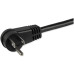 StarTech.com 10ft (3m) Computer Power Cord, Right Angle NEMA 5-15P to C13, 10A 125V, 18AWG, Black Replacement AC Power Cord, Printer Power Cord, PC Power Supply Cable, Monitor Power Cable - UL Listed