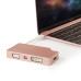 StarTech.com USB C Multiport Video Adapter with HDMI, VGA, Mini DisplayPort or DVI - USB Type C Monitor Adapter to HDMI 1.4 or mDP 1.2 (4K) - VGA or DVI (1080p) - Rose Gold Aluminum