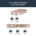 StarTech.com USB C Multiport Video Adapter with HDMI, VGA, Mini DisplayPort or DVI - USB Type C Monitor Adapter to HDMI 1.4 or mDP 1.2 (4K) - VGA or DVI (1080p) - Rose Gold Aluminum