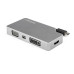 StarTech.com USB C Multiport Video Adapter with HDMI, VGA, Mini DisplayPort or DVI - USB Type C Monitor Adapter to HDMI 1.4 or mDP 1.2 (4K) - VGA or DVI (1080p) - Space Gray Aluminum