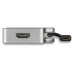 StarTech.com USB C Multiport Video Adapter with HDMI, VGA, Mini DisplayPort or DVI - USB Type C Monitor Adapter to HDMI 1.4 or mDP 1.2 (4K) - VGA or DVI (1080p) - Space Gray Aluminum