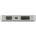 StarTech.com USB C Multiport Video Adapter with HDMI, VGA, Mini DisplayPort or DVI - USB Type C Monitor Adapter to HDMI 1.4 or mDP 1.2 (4K) - VGA or DVI (1080p) - Space Gray Aluminum
