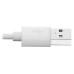 Tripp Lite M100-006-LRA-WH USB-A to Right-Angle Lightning Sync/Charge Cable, MFi Certified - White, M/M, USB 2.0, 6 ft. (1.83 m)