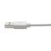 Tripp Lite M100-003-LRA-WH USB-A to Right-Angle Lightning Sync/Charge Cable, MFi Certified - White, M/M, USB 2.0, 3 ft. (0.91 m)