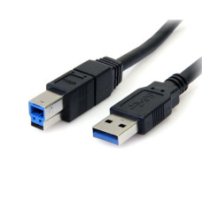 StarTech.com 10 ft Black SuperSpeed USB 3.0 Cable A to B - M/M