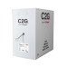 C2G 1000ft (304.8m) TAA-Compliant Cat6 Bulk Unshielded (UTP) Ethernet Network Cable with Solid Conductors-Riser CMR-Rated - Gray