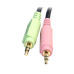 StarTech.com 6ft 4-in-1 USB DisplayPort KVM Switch Cable w/ Audio & Microphone