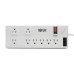 Tripp Lite 8-Outlet Surge Protector with DSL/Phone Line/Modem Surge Protection – 3150 Joules, 6 ft. Cord