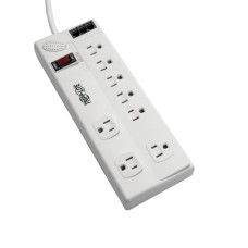 Tripp Lite 8-Outlet Surge Protector with DSL/Phone Line/Modem Surge Protection – 3150 Joules, 6 ft. Cord