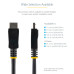 StarTech.com 6ft (2m) DisplayPort 1.2 Cable 10 Pack, 4K x 2K Ultra HD VESA Certified DisplayPort Cable, HBR2, DP to DP Cable for Monitor, Latching DP Connectors - DP 1.2 Cable Male/Male