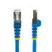 StarTech.com 100ft Blue CAT6a Ethernet Cable, Snagless RJ45, 10GbE, 100W PoE++, S/FTP, LSZH, 27AWG Pure Bare Copper Wire, 500MHz, Shielded Network Patch Cord w/Strain Reliefs, Fluke Tested/ETL Verified