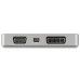 StarTech.com USB C Multiport Video Adapter w/ HDMI, VGA, Mini DisplayPort or DVI - USB Type C Monitor Adapter to HDMI 2.0 or mDP 1.2 (4K 60Hz) - VGA or DVI (1080p) - Space Gray Aluminum